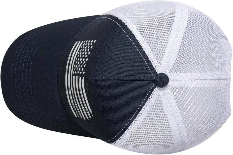 VIONLAN Baseball Cap, American Flag Trucker Hat for Men Women, Breathable Adjustable Fit Outdoor Mesh Snapback Hats - Image 4